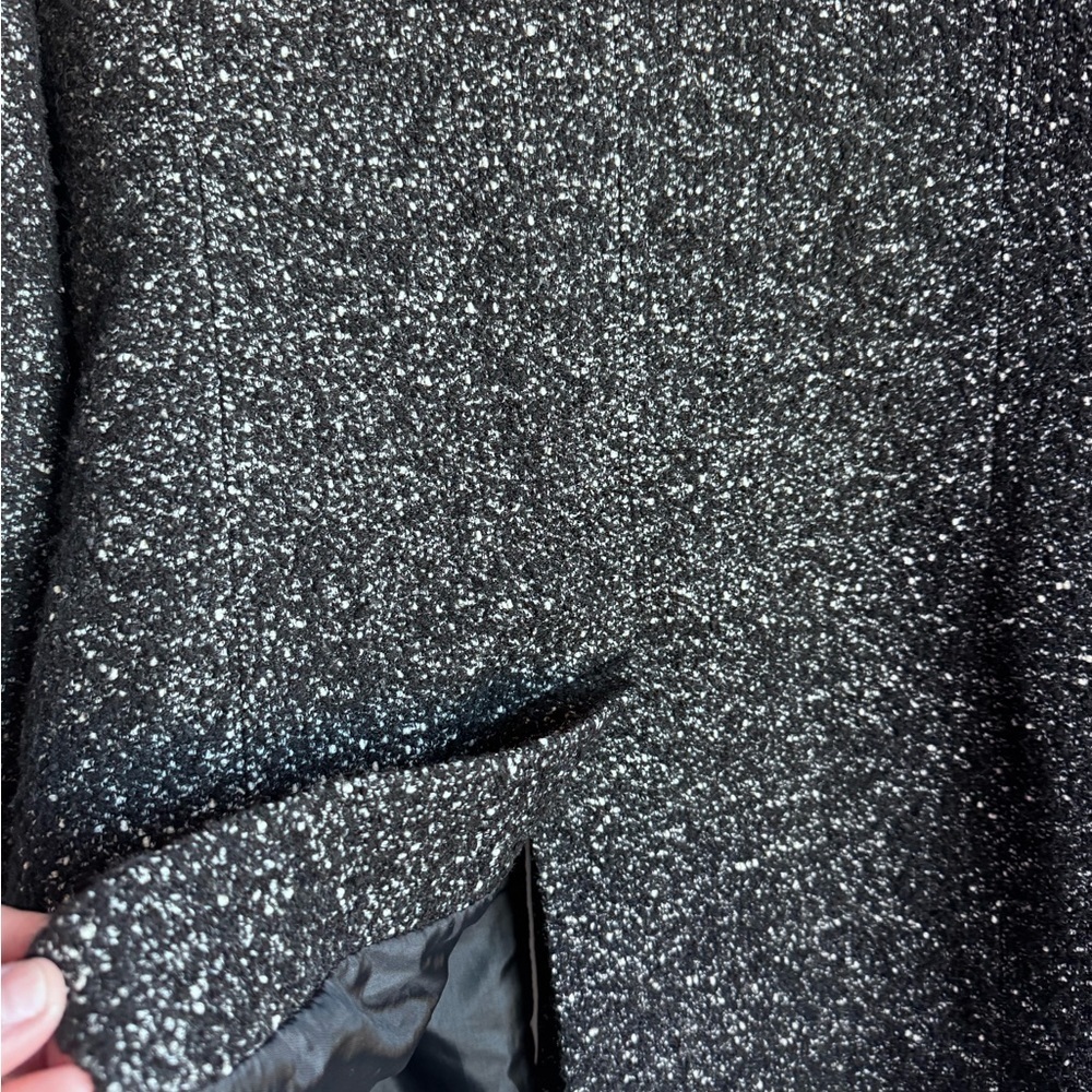 Talbots Black Tweed Women's Coat - Picture 7 of 7
